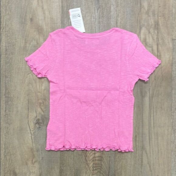 Epic Threads Pink Short Sleeve Tee with Ribbed Trim - Picture 2 of 2